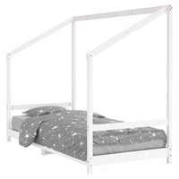 Giroletto per Bambini-Struttura Letto Bambini Bianco 90x200cm in Legno Massello di Pino 646086