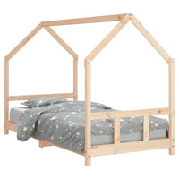 Giroletto per Bambini-Struttura Letto Bambini 90x200 cm in Legno Massello di Pino 410515
