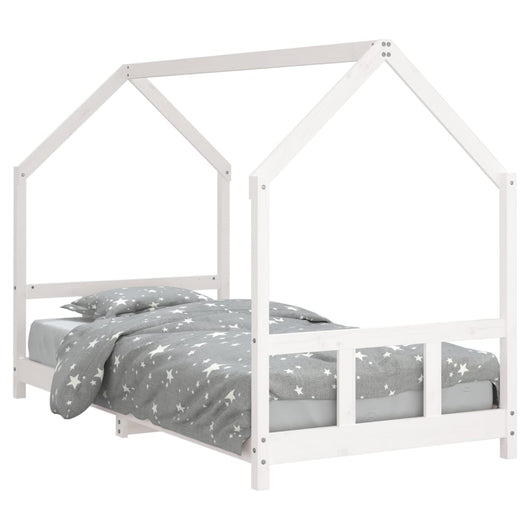 Giroletto per Bambini-Struttura Letto Bambini Bianco 90x200cm in Legno Massello di Pino 651212