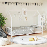 Giroletto per Bambini-Struttura Letto Bambini Bianco 90x200cm in Legno Massello di Pino 651212