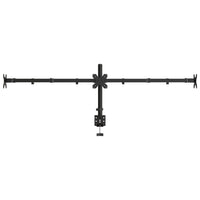 Supporto per Monitor Triplo in Acciaio Nero VESA 75/100 mm 358003
