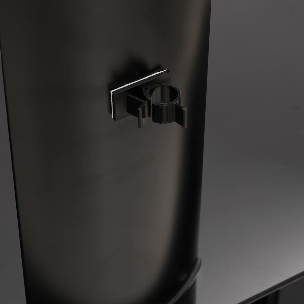 Supporto TV Angolare 2 Livelli per 32-70 Pollici Nero e Argento 358171