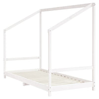 Giroletto per Bambini Bianco 2x(90x200) cm Legno Massello Pino 3200590