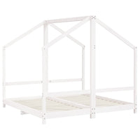 Giroletto per Bambini-Struttura Letto Bambini Bianco 2x(80x160)cm Legno Massello Pino