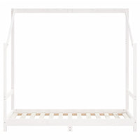 Giroletto per Bambini-Struttura Letto Bambini Bianco 2x(80x160)cm Legno Massello Pino