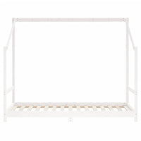 Giroletto per Bambini Bianco 2x(90x190)cm Legno Massello Pino 3200599