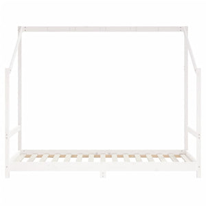 Giroletto per Bambini Bianco 2x(90x190)cm Legno Massello Pino 3200599