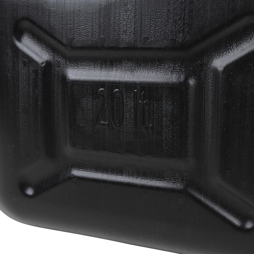 Taniche Carburante Beccuccio Flessibile 3 pz Nere 20 L Plastica