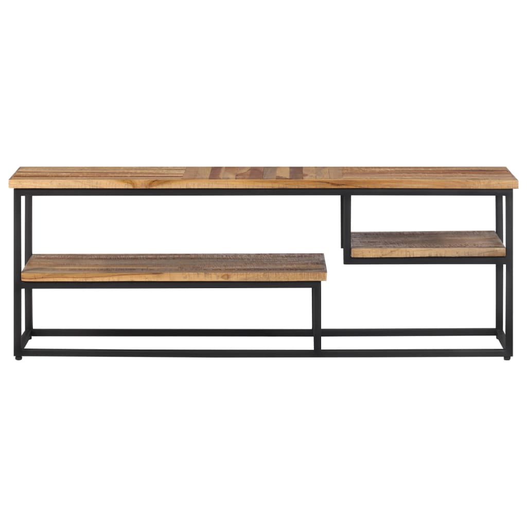 Mobile Porta TV-Mobile per TV-Credenza TV 110x30x39 cm in Teak Massello di Recupero
