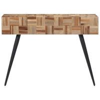 Tavolino Consolle-Tavolino da soggiorno-Tavolo 110x34x80 cm Teak Massello di Recupero