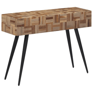 Tavolino Consolle-Tavolino da soggiorno-Tavolo 110x34x80 cm Teak Massello di Recupero