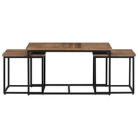 Tavolini a Incastro 3 pz in Legno Massello di Teakcod mxl 86339