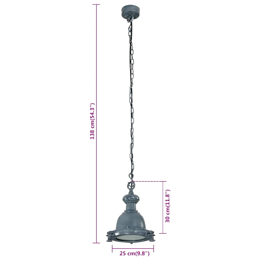 Illuminazione a Sospensione 25x25x138 cm in Alluminio 357840
