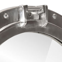 Specchio da Parete Design Oblò Ø30 cm in Alluminio e Vetro 357848