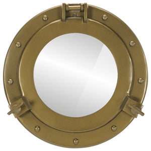 Specchio da Parete Design OblÃ² Ã˜30 cm in Alluminio e Vetro