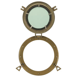 Specchio da Parete Design OblÃ² Ã˜30 cm in Alluminio e Vetro