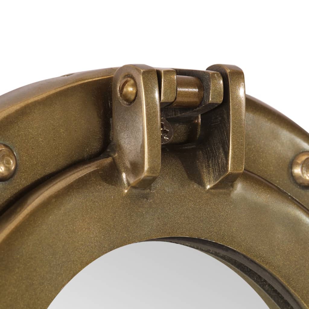 Specchio da Parete Design OblÃ² Ã˜30 cm in Alluminio e Vetro