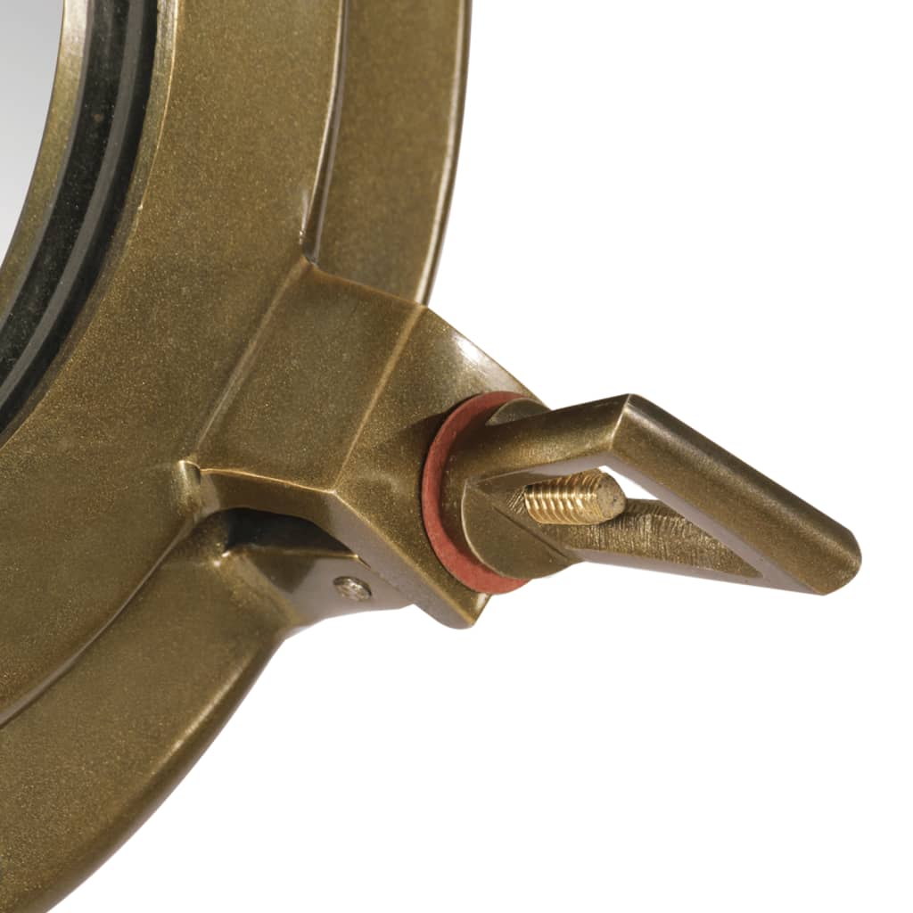 Specchio da Parete Design OblÃ² Ã˜30 cm in Alluminio e Vetro