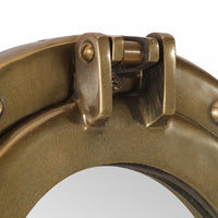 Specchio da Parete Design OblÃ² Ã˜38 cm in Alluminio e Vetro