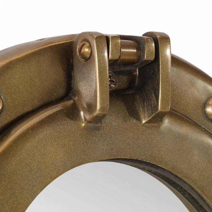 Specchio da Parete Design OblÃ² Ã˜38 cm in Alluminio e Vetro