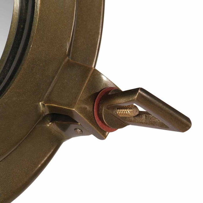 Specchio da Parete-Specchio a Muro-Specchio Decorativo Design Obl¨° ?38 cm in Alluminio e Vetro 684060