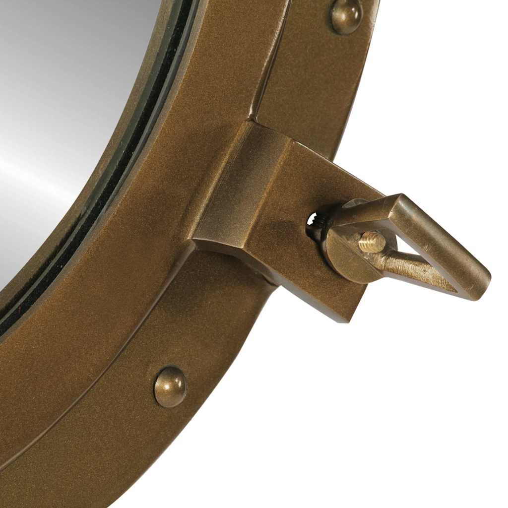 Specchio da Parete-Specchio a Muro-Specchio Decorativo Design Obl¨° ?50 cm in Alluminio e Vetro 581575