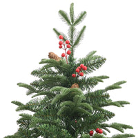 Albero Natale Artificiale Incernierato con Pigne e Bacche 240cm 358378