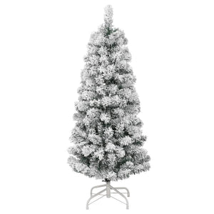 Albero Natale Artificiale Incernierato con Neve Fioccata 120 cm 358379