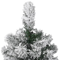 Albero Natale Artificiale Incernierato con Neve Fioccata 120 cm 358379