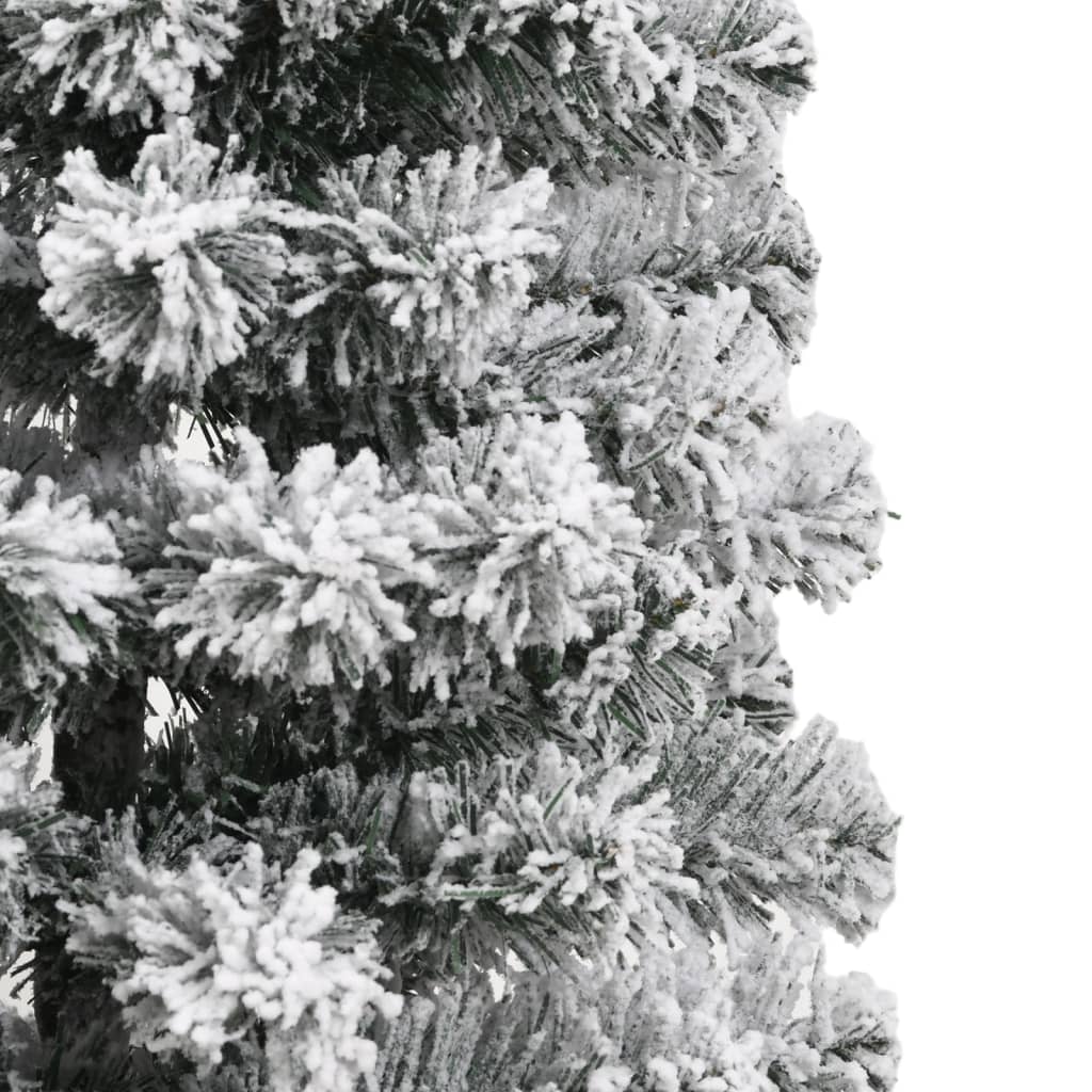 Albero Natale Artificiale Incernierato con Neve Fioccata 120 cm 358379