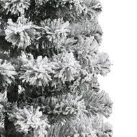 Albero Natale Artificiale Incernierato con Neve Fioccata-Albero Natalizio 120 cm 596638