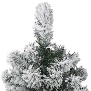 Albero Natale Artificiale Incernierato con Neve Fioccata 150 cm