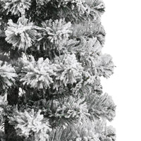 Albero Natale Artificiale Incernierato con Neve Fioccata 150 cm