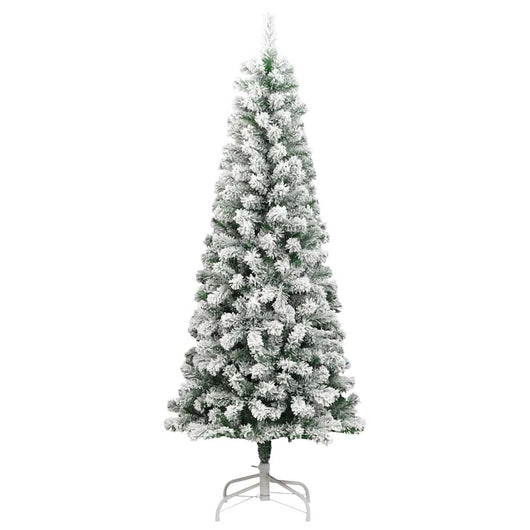 vidaXL Albero Natale Artificiale Incernierato con Neve Fioccata 180 cm