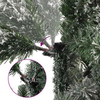 vidaXL Albero Natale Artificiale Incernierato con Neve Fioccata 180 cm