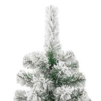 Albero Natale Artificiale Incernierato con Neve Fioccata 180 cm 358381