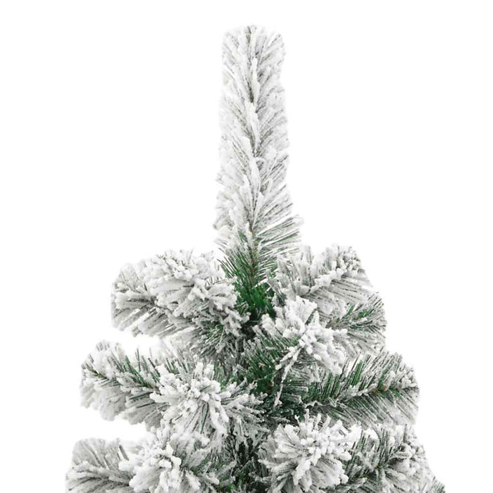 Albero Natale Artificiale Incernierato con Neve Fioccata 180 cm 358381