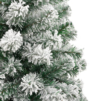 Albero Natale Artificiale Incernierato con Neve Fioccata 180 cm 358381