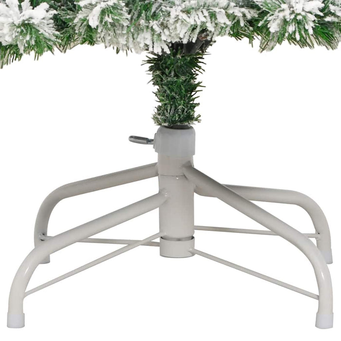 Albero Natale Artificiale Incernierato con Neve Fioccata 180 cm 358381