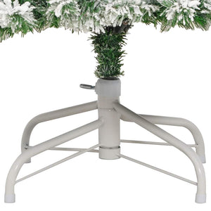 vidaXL Albero Natale Artificiale Incernierato con Neve Fioccata 180 cm