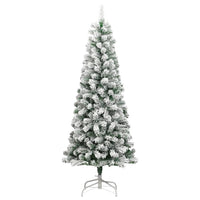 Albero Natale Artificiale Incernierato con Neve Fioccata 210 cm 358382