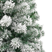 Albero Natale Artificiale Incernierato con Neve Fioccata 210 cm 358382