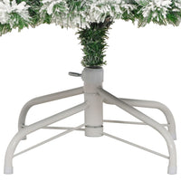 Albero Natale Artificiale Incernierato con Neve Fioccata 210 cm