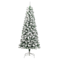vidaXL Albero Natale Artificiale Incernierato con Neve Fioccata 240 cm