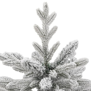 Albero Natale Artificiale Incernierato con Neve Fioccata 120 cm 358384