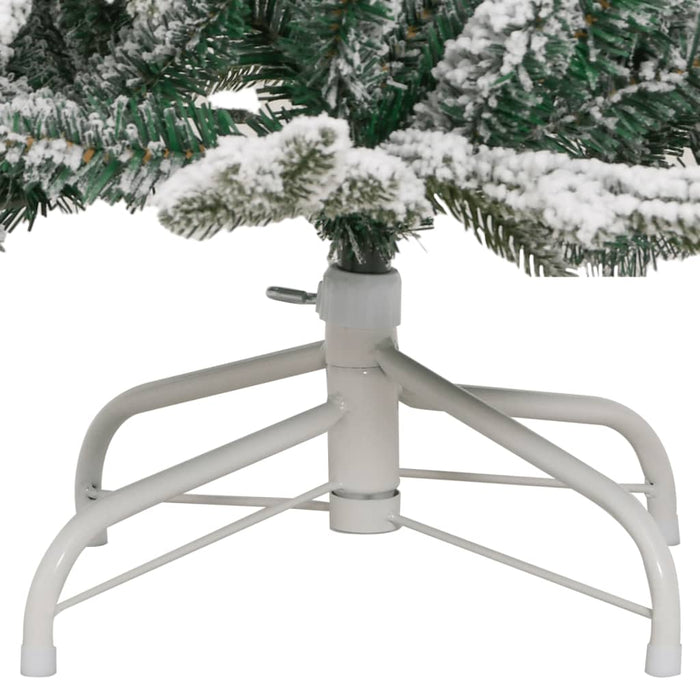 vidaXL Albero Natale Artificiale Incernierato con Neve Fioccata 120 cm