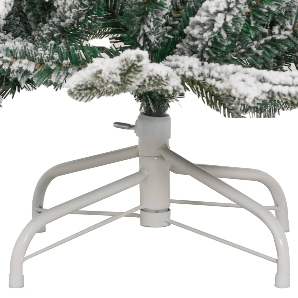 Albero Natale Artificiale Incernierato con Neve Fioccata 120 cm 358384