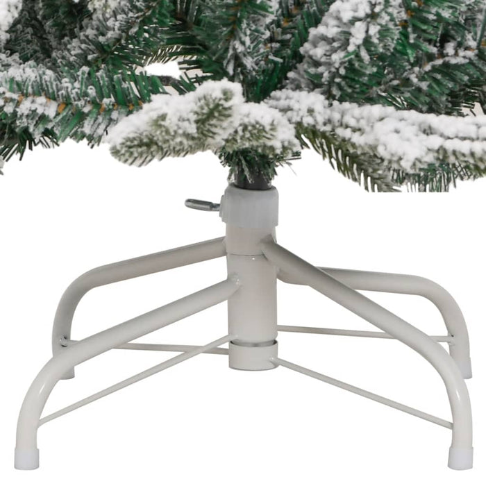 Albero Natale Artificiale Incernierato con Neve Fioccata 150 cm 358385