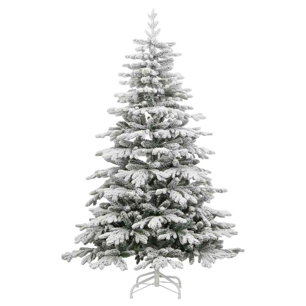 Albero Natale Artificiale Incernierato con Neve Fioccata 180 cm 358386