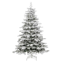 Albero Natale Artificiale Incernierato con Neve Fioccata 180 cm 358386